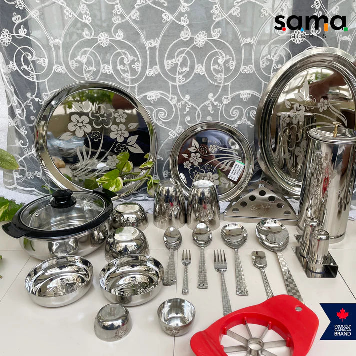 The Many Benefits of Stainless Steel Cookware and Dinnerware - Sama Homes