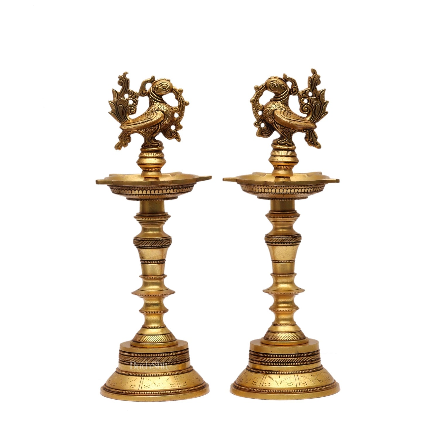 Sama Homes-brass fine peacock lamp 12