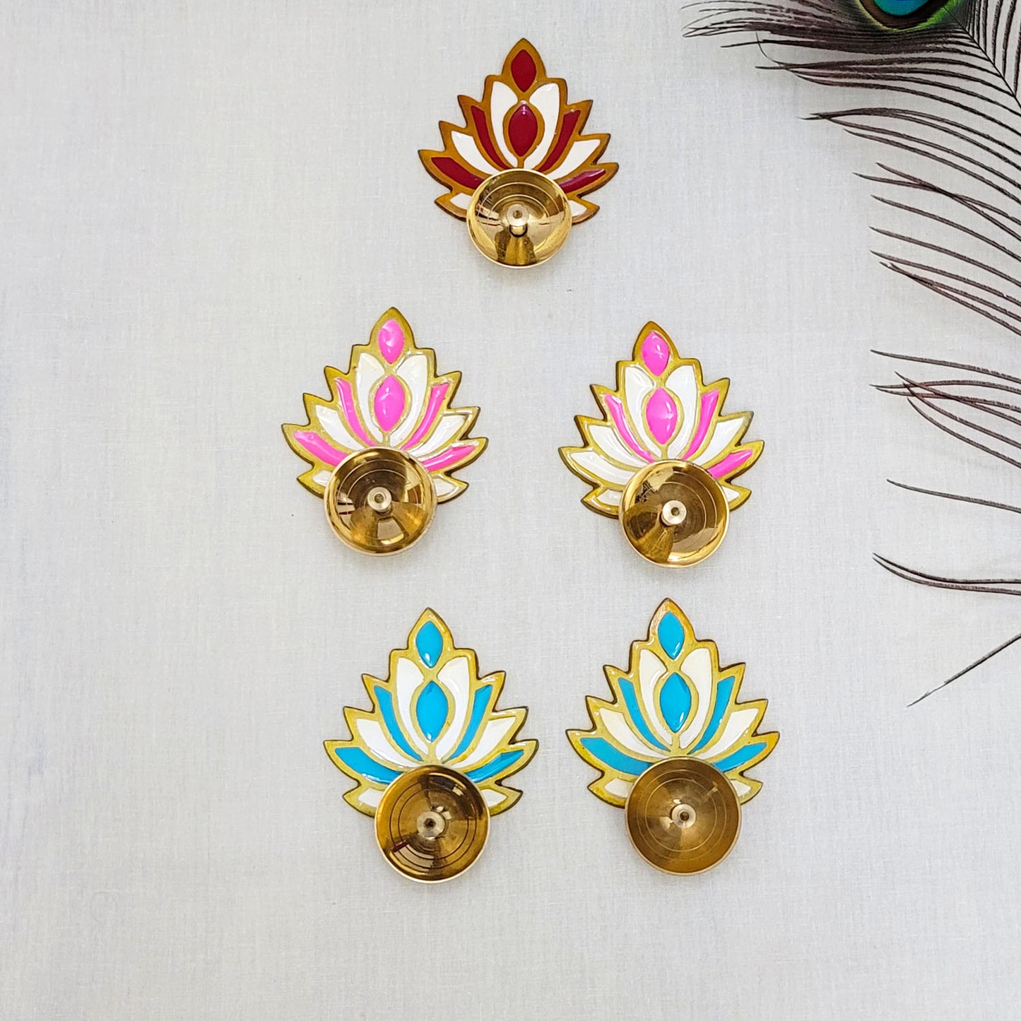 Brass Lotus Akhand Diya