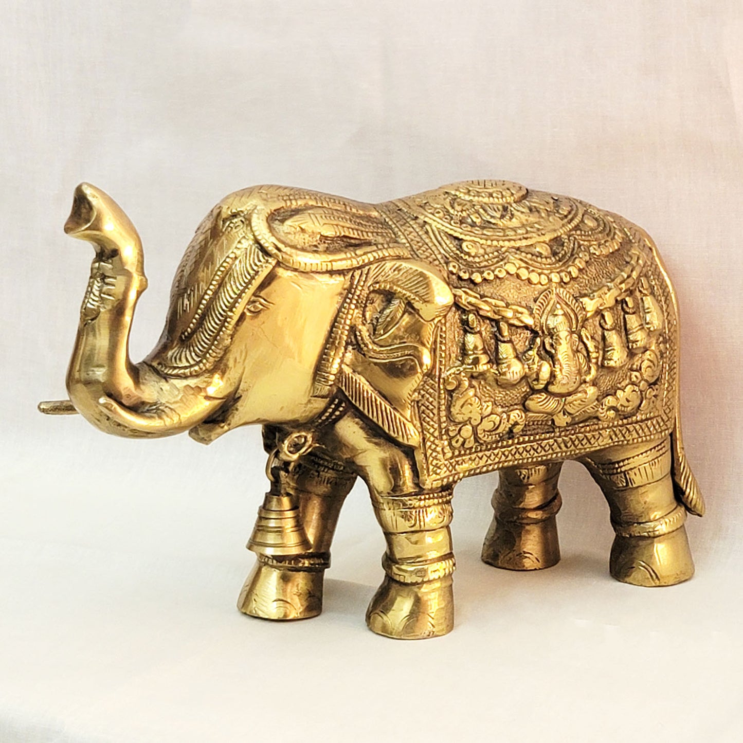 Brass Hathi Showpiece