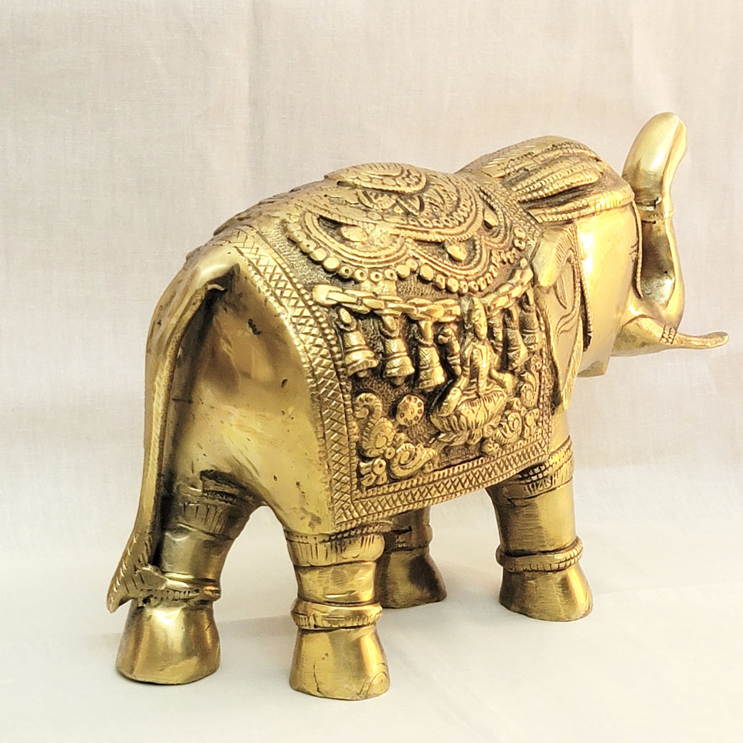 Brass Hathi For Home Decor