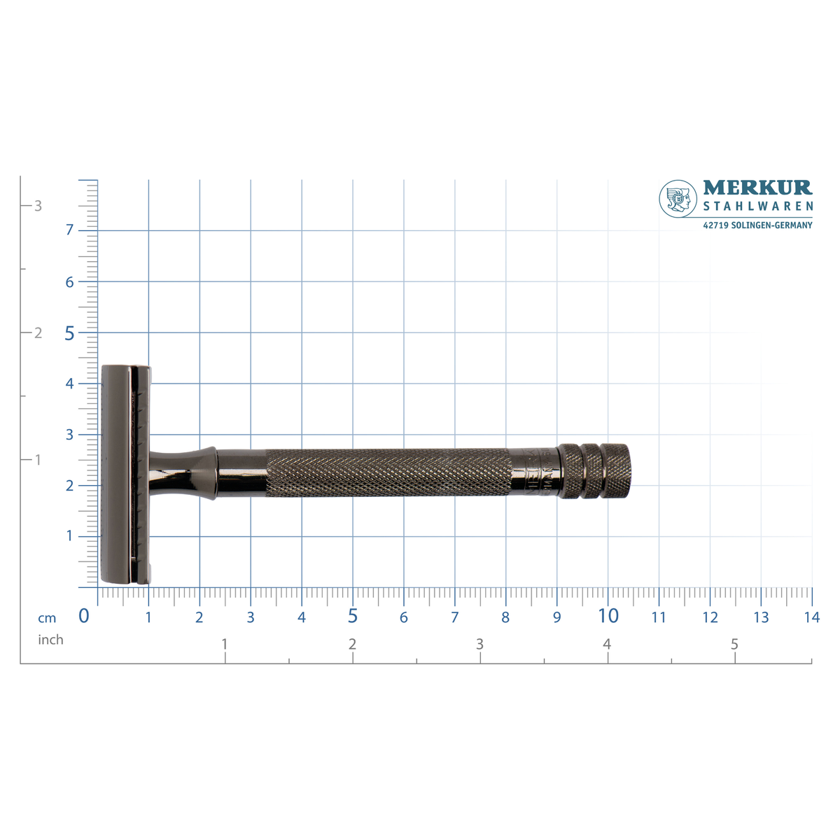 MERKUR Safety Razor 23C in Metallic Grey