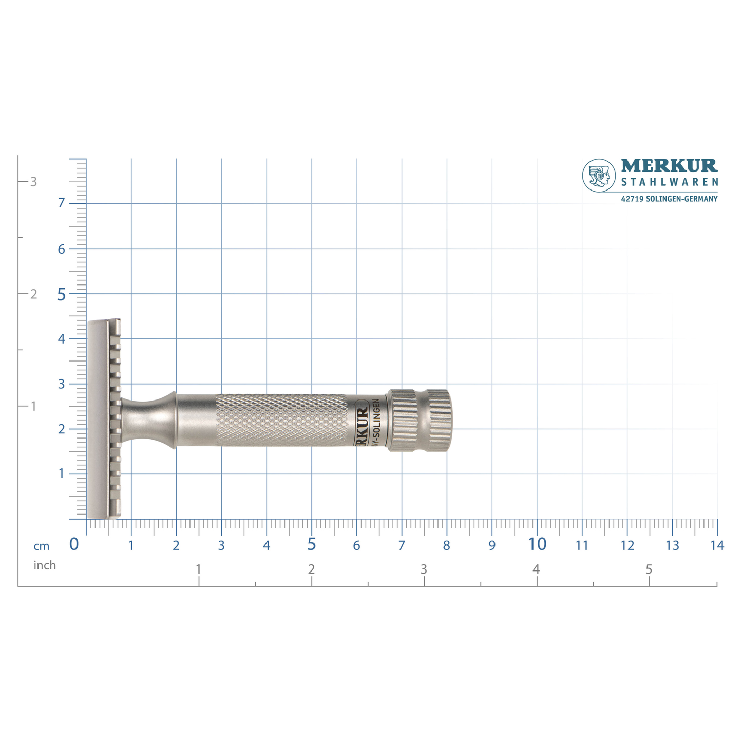 MERKUR Safety Razor 11 INOX In Satin Stainless Steel