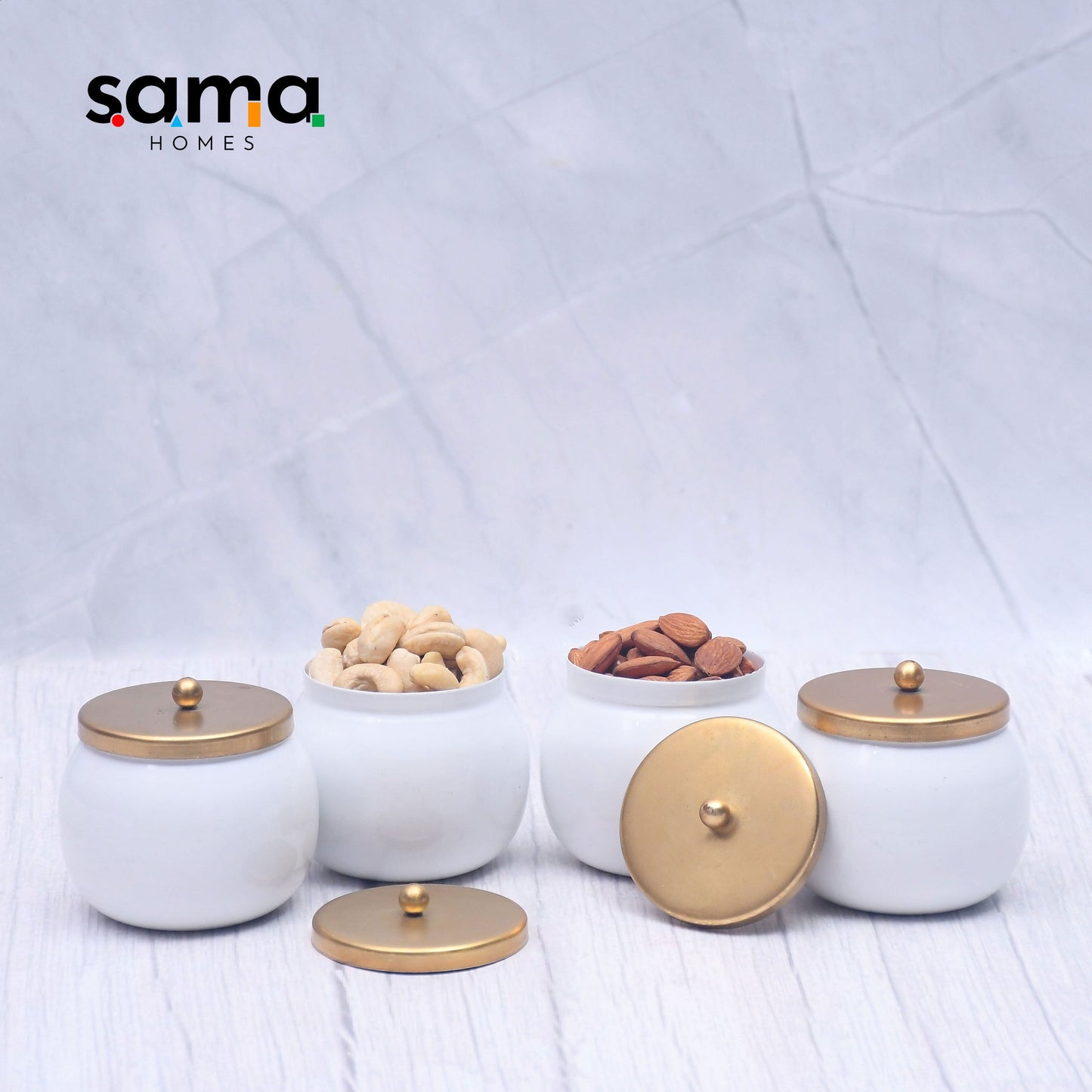 Dry fruits Jar Containers - Royal Gifting Box Pack of 2 and 4 - Sama Homes