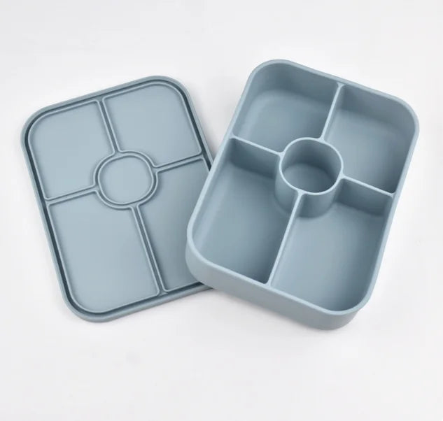 1100ml BPA Free Microwavable Silicone Food Container Storage Heat-resistant Bento Lunch Box Colorful for Adult