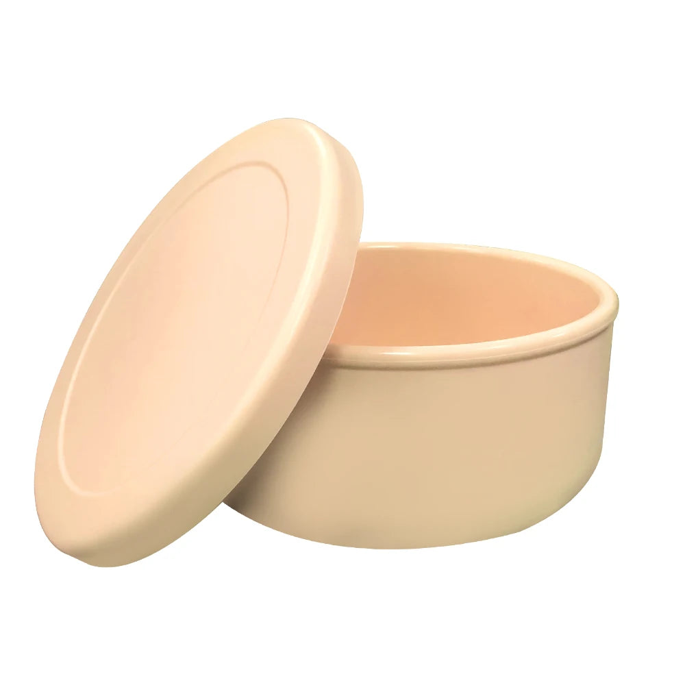 Wholesale Ready Stock Eco-Friendly Silicone Crisper Bowl Cover Microwave Oven Heating Office Lunch Box Tableware Set Bowl Cup