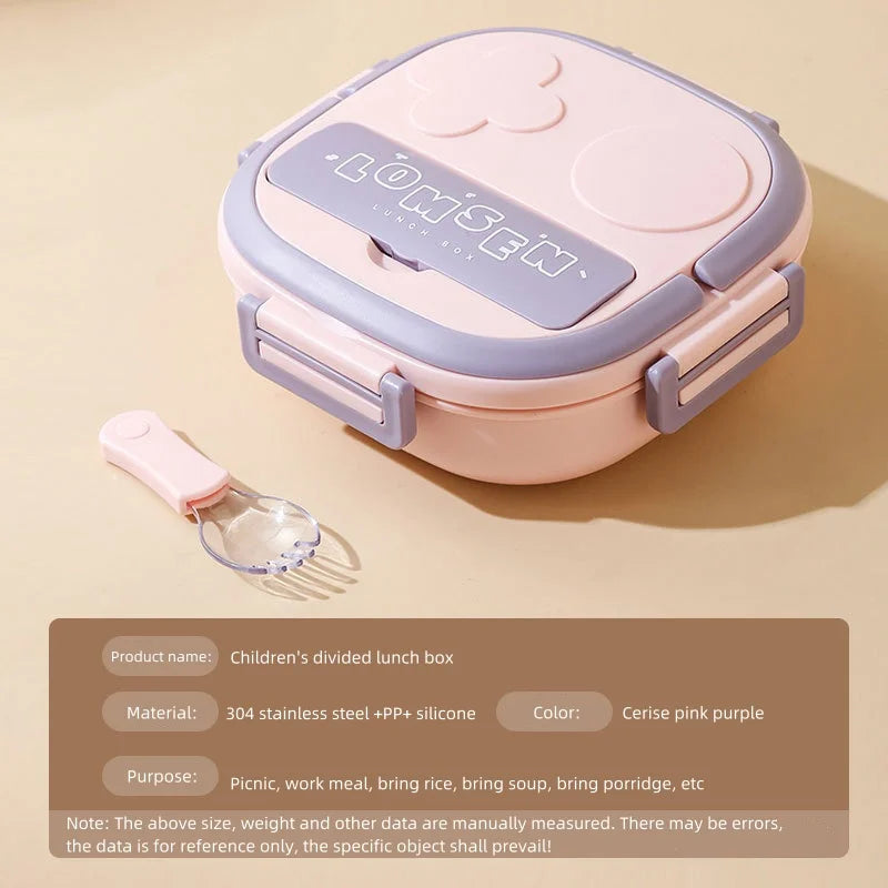 New Arrival Bpa-free Stainless Steel Lunch Box Korea Silicone Lid Eco-friendly Children's Dishwasher Bento Box Storage
