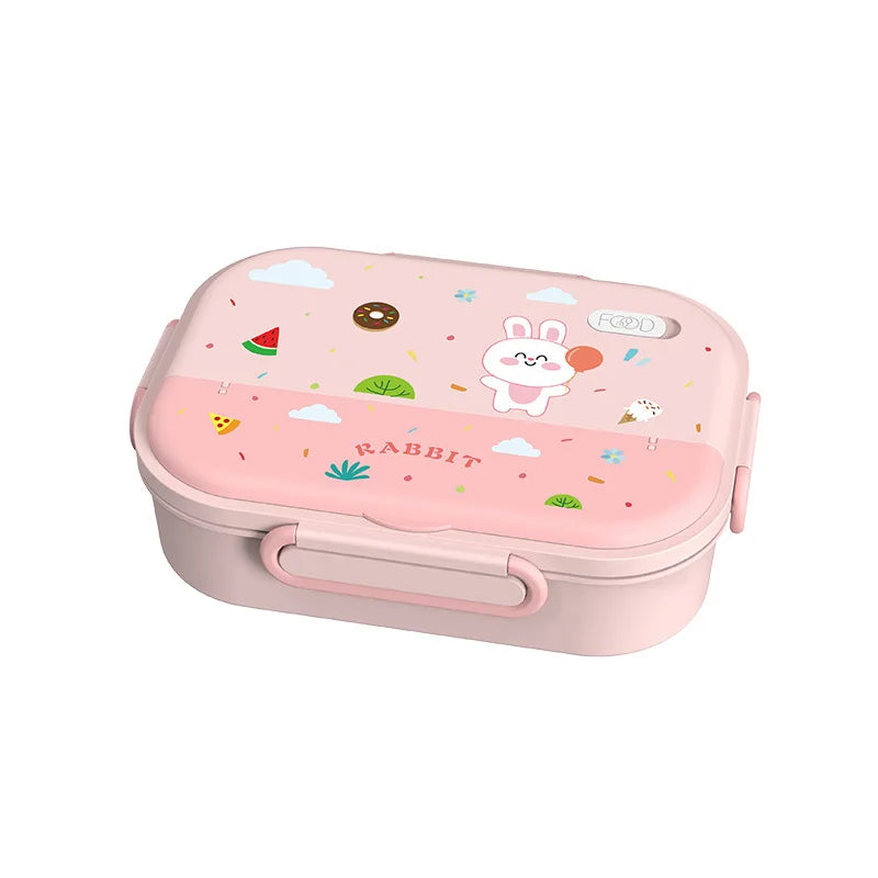 316 Stainless Steel Insulated Bento Lunch Box for Kids Cartoon Food Grade Portable Thermal Compartments Cute Children's Lunch
