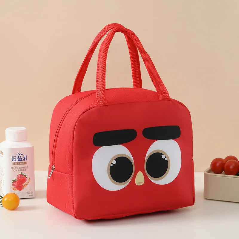 Cute Cartoon Waterproof Large Capacity Lunch Bag Lunch Box Storage Bag Unisex