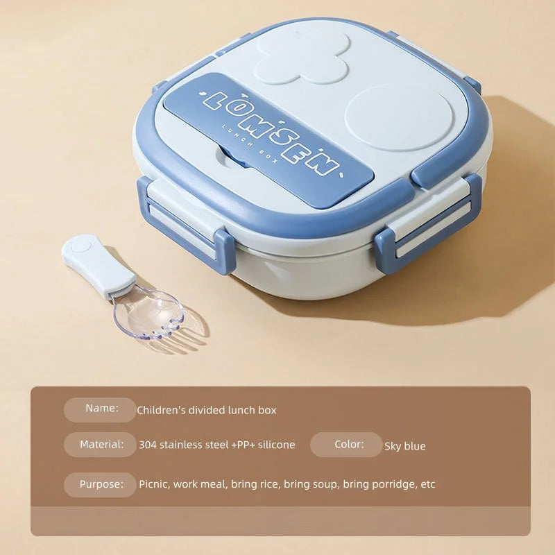 New Arrival Bpa-free Stainless Steel Lunch Box Korea Silicone Lid Eco-friendly Children's Dishwasher Bento Box Storage