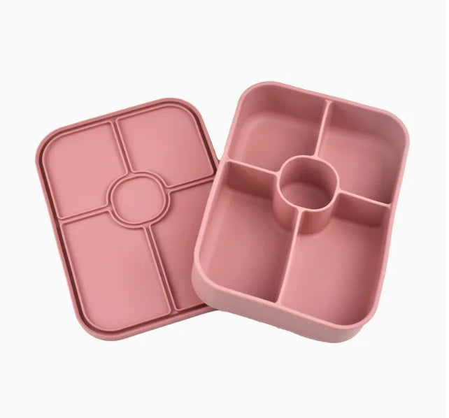 1100ml BPA Free Microwavable Silicone Food Container Storage Heat-resistant Bento Lunch Box Colorful for Adult