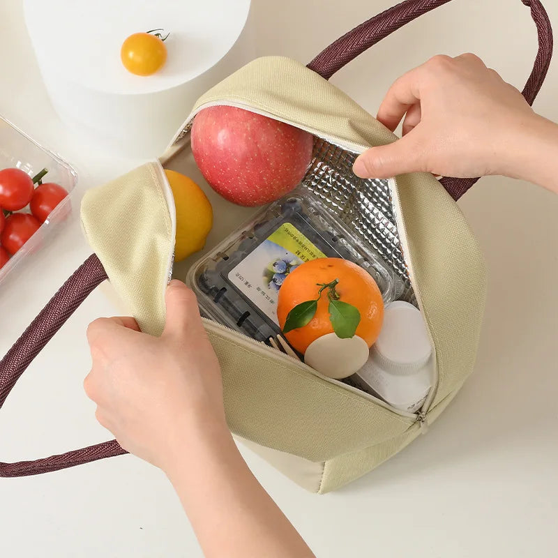 Cute Cartoon Waterproof Large Capacity Lunch Bag Lunch Box Storage Bag Unisex