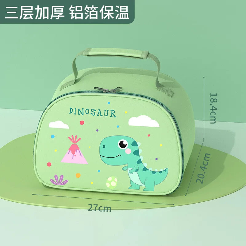 316 Stainless Steel Insulated Bento Lunch Box for Kids Cartoon Food Grade Portable Thermal Compartments Cute Children's Lunch