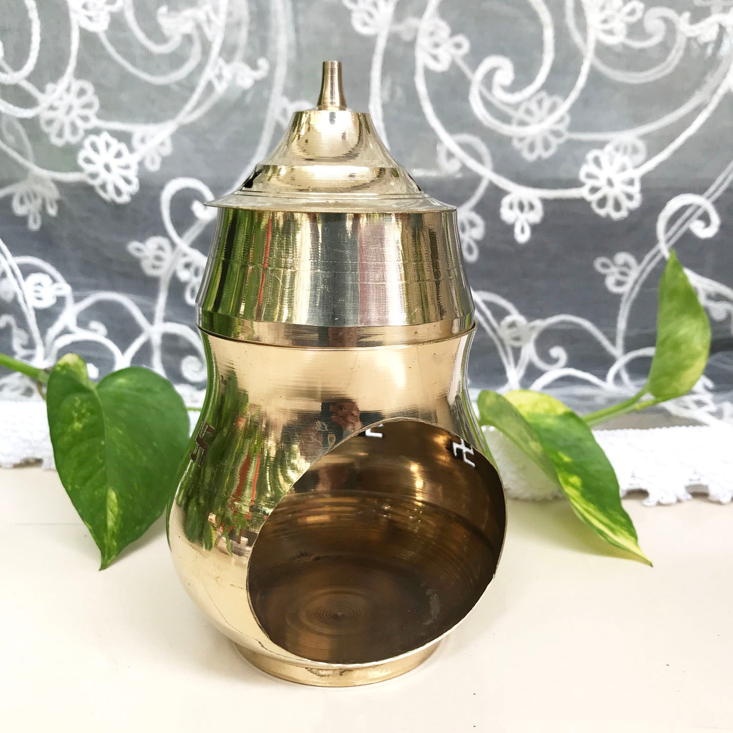 Brass Aroma Diya|Brass Aroma Incense Burner |Brass Diya for Vastu|Oil Burner|Kapoor Lamp|Magic Lamp