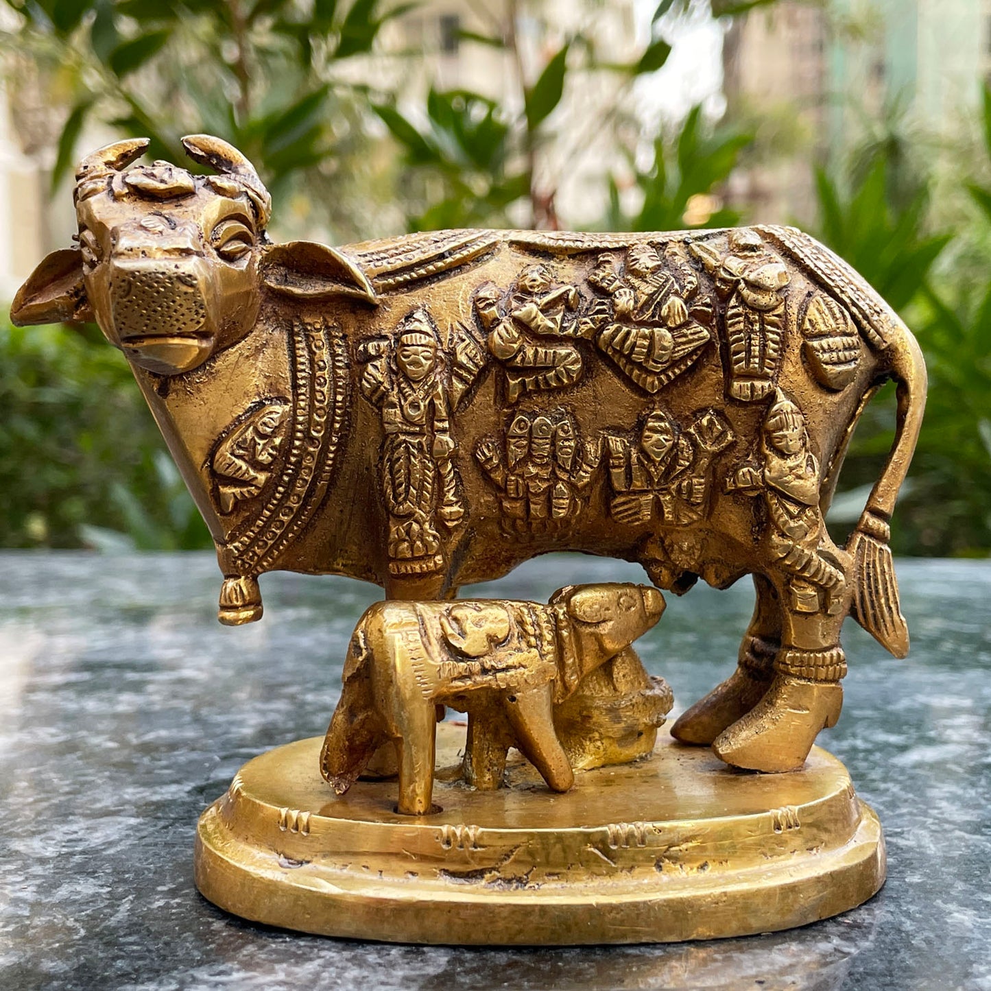 Brass Kamdehnu Cow For Godluck