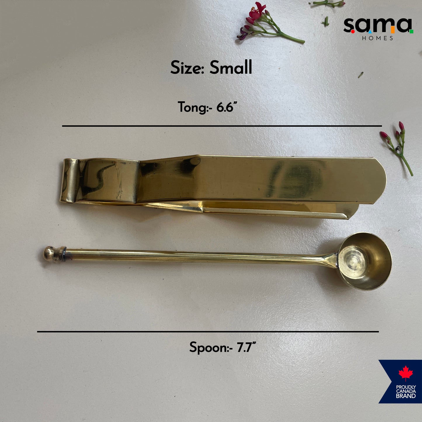 Brass Havan Kund Set for Pooja, Yagya, Agnihotra & Spiritual Rituals | Includes Spoon and Tongs