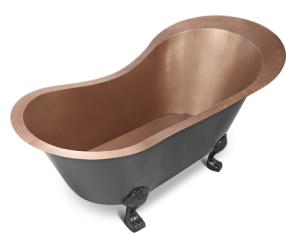 ROMANA Hand-Hammered Slipper Bathtub