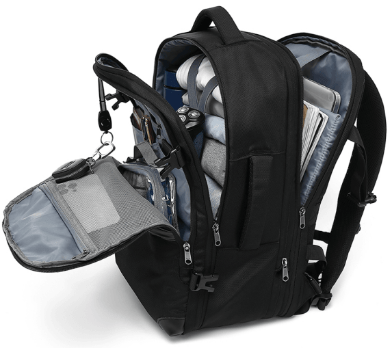 Laptop enlagrable black backpack - Sama Homes