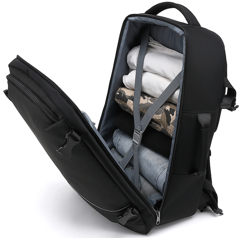 Premium black laptop travel backpack - Sama Homes