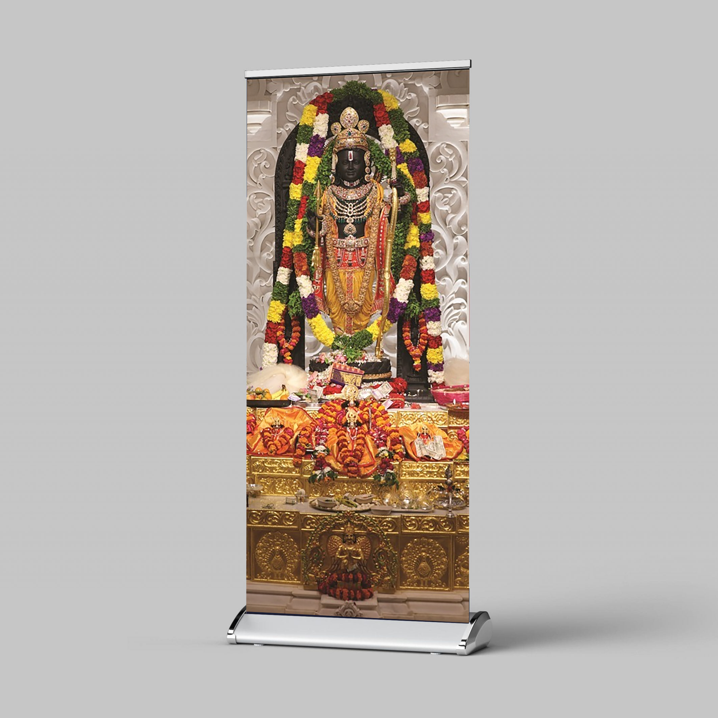 Ramlala Pran Pratishtha Premium Standee Poster 6 Feet Height - Sama Homes