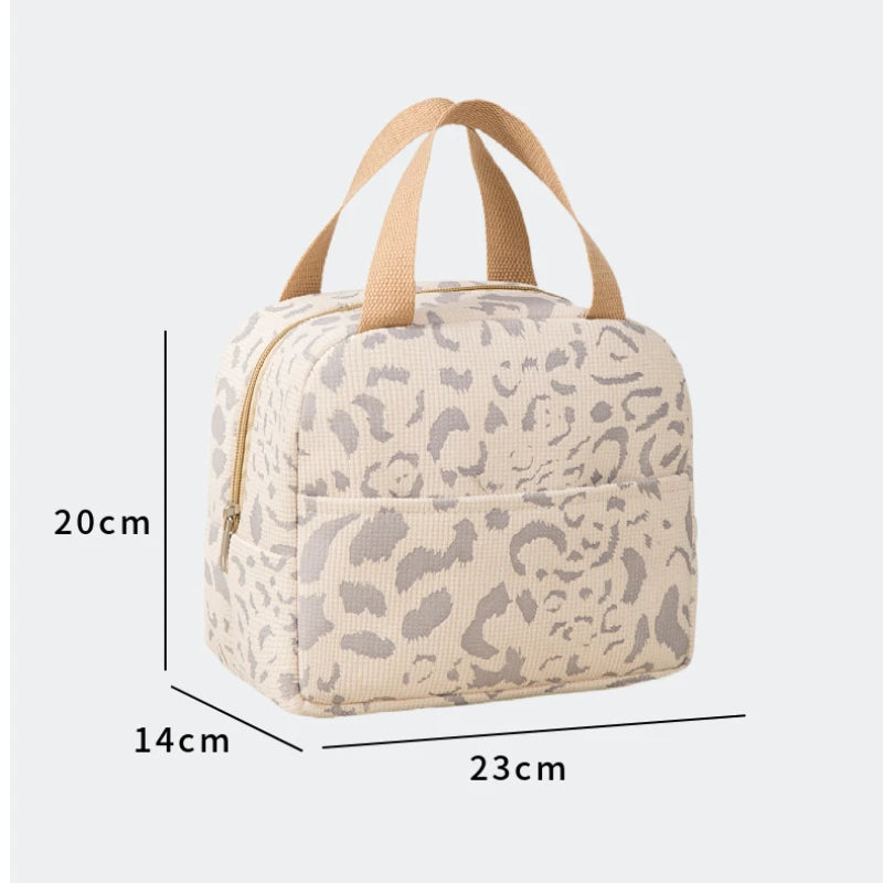 1 Pack of Ink Pattern Insulation Bag, Bento Bag, Lunch Box Bag, Outdoor Travel Ice Pack, Picnic Bag, Lunch Bag