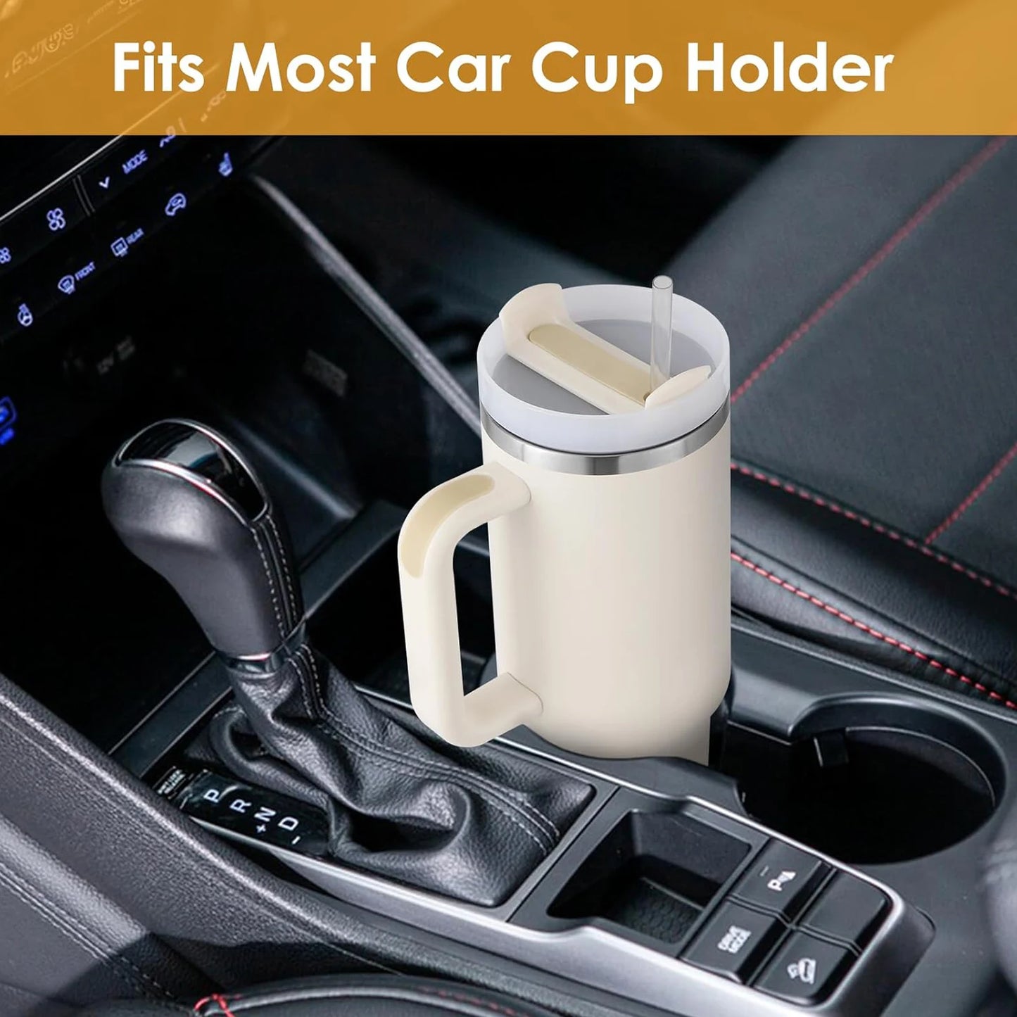 40oz Stainless Steel Insulated Water Bottle with Straw & Handle – Vacuum Flask Travel Coffee Tumbler, Hot & Cold Thermal Mug (1200ml)