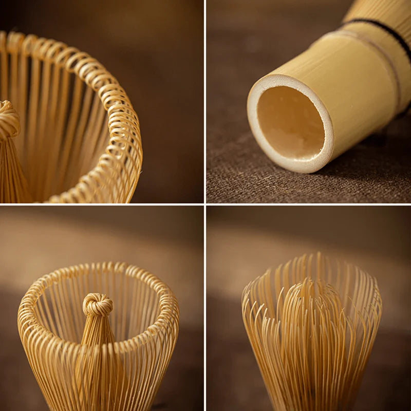 Premium Japanese Matcha Tea Set Bamboo Whisk – Green Tea Mixing & Kitchen Accessory