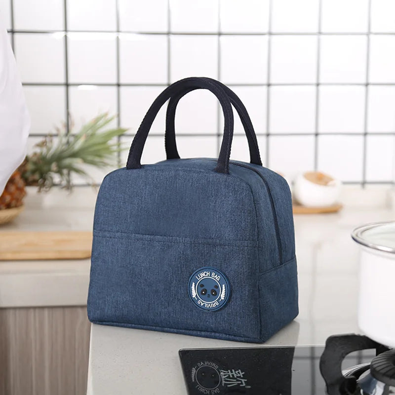Bento bag large-capacity portable aluminum foil thickened insulated lunch box bag