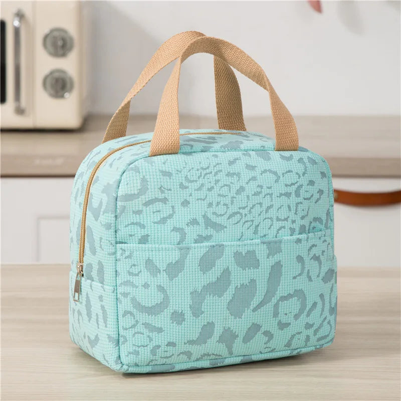 1 Pack of Ink Pattern Insulation Bag, Bento Bag, Lunch Box Bag, Outdoor Travel Ice Pack, Picnic Bag, Lunch Bag