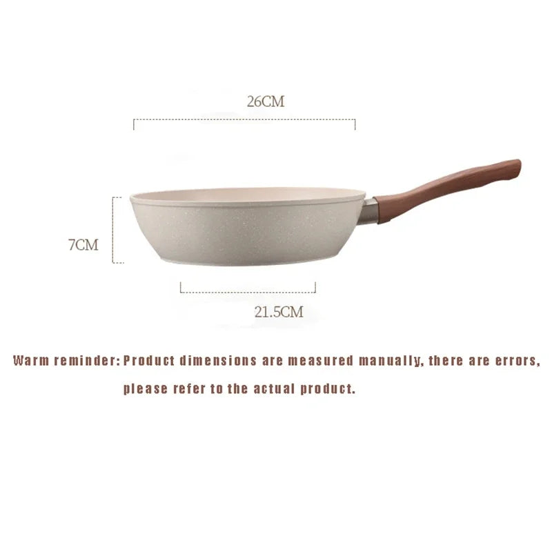 Non-Stick Pan Saucepan Frying Pan Wok Pan Home Steak Skillet Pancake Fried Induction Cooker Gas Stove Special Kitchen Cookware
