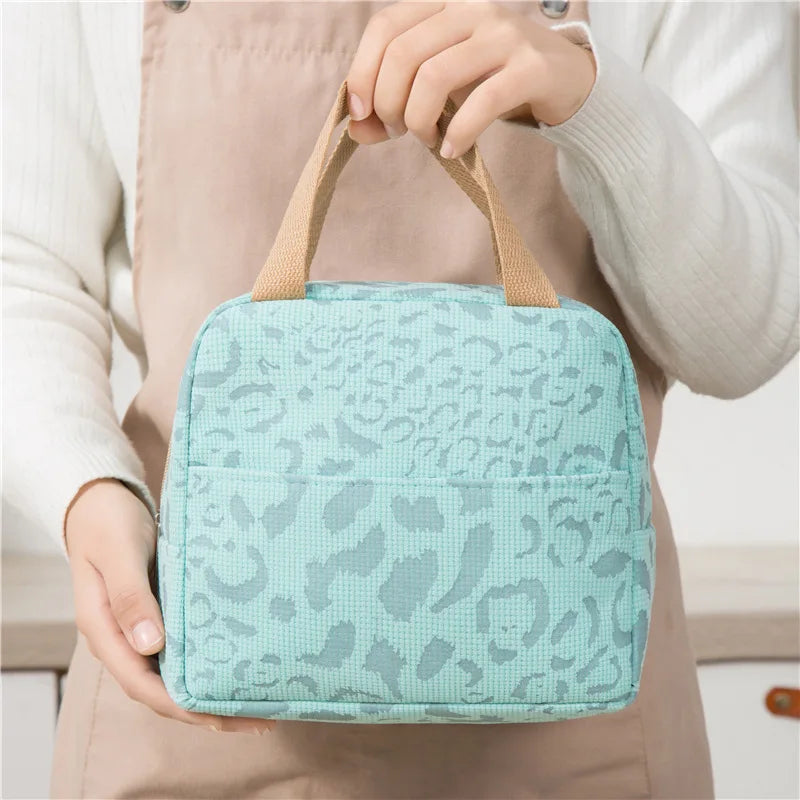 1 Pack of Ink Pattern Insulation Bag, Bento Bag, Lunch Box Bag, Outdoor Travel Ice Pack, Picnic Bag, Lunch Bag