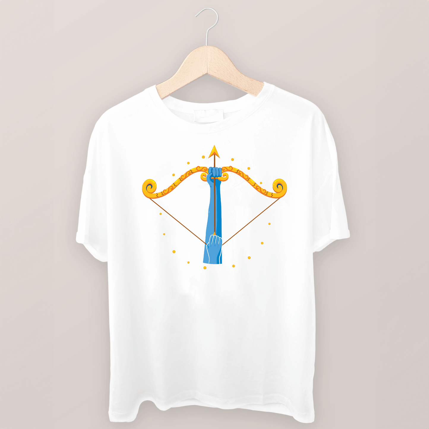 Lord Ram Bow Printed 100% cotton Oversized T-shirt - Sama Homes