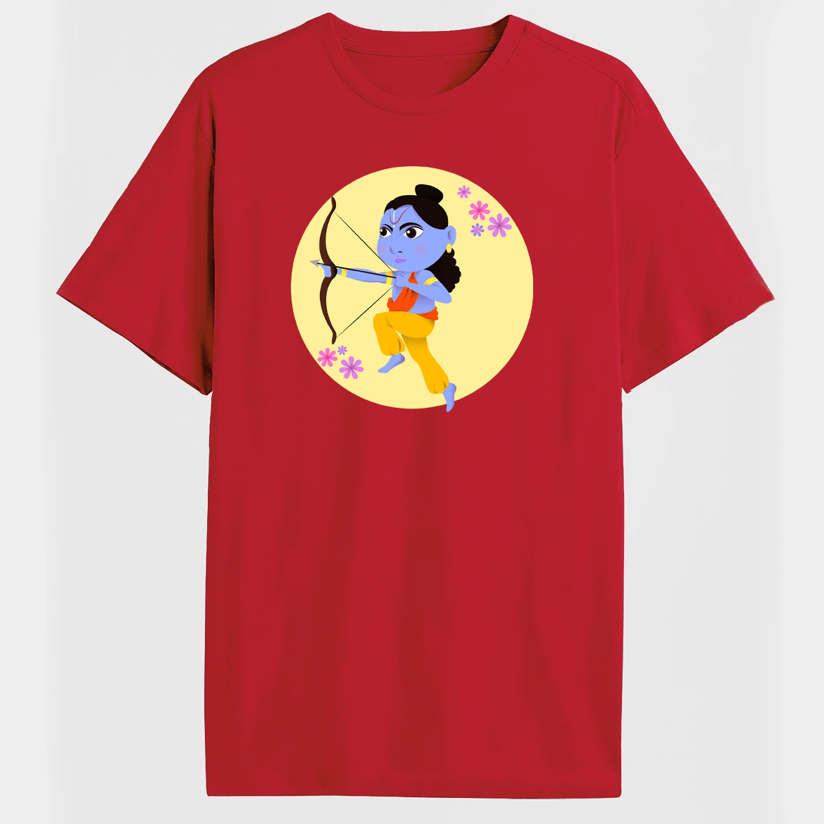 Cute Lord Ram Printed 100% cotton Oversized T-shirt - Sama Homes
