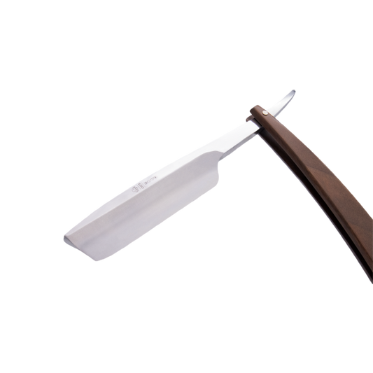 DV-8009141, Dovo Straight Razor EDO, 5/8”, carbon, 1/1 full hollow, Ultra compressed walnut wood