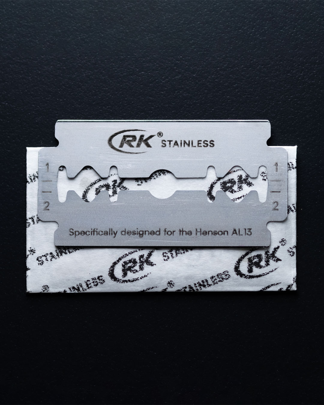 RK Shaving Stainless Steel DE Razor Blades 5-Pack (500 Blades) – Compatible with Henson AL13 & Ti22