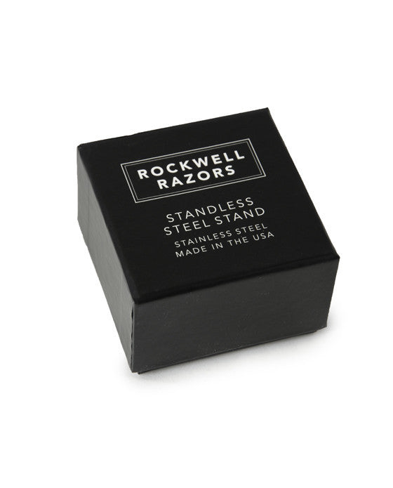 Rockwell Stainless Steel Inkwell Razor Stand - Matte Stainless