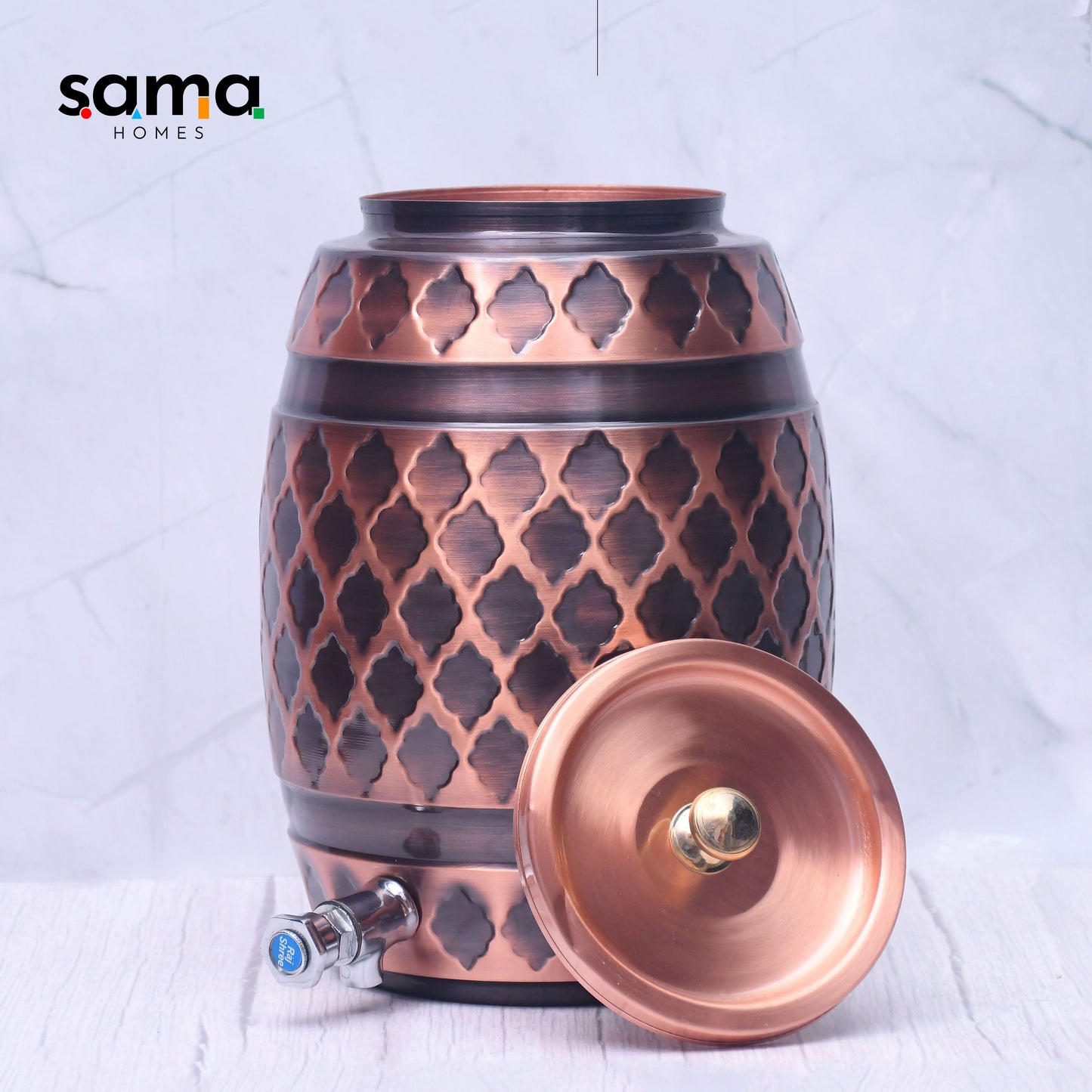 Pure Copper Water Dispenser Barrel Kangura Designed Capacity - Sama Homes
