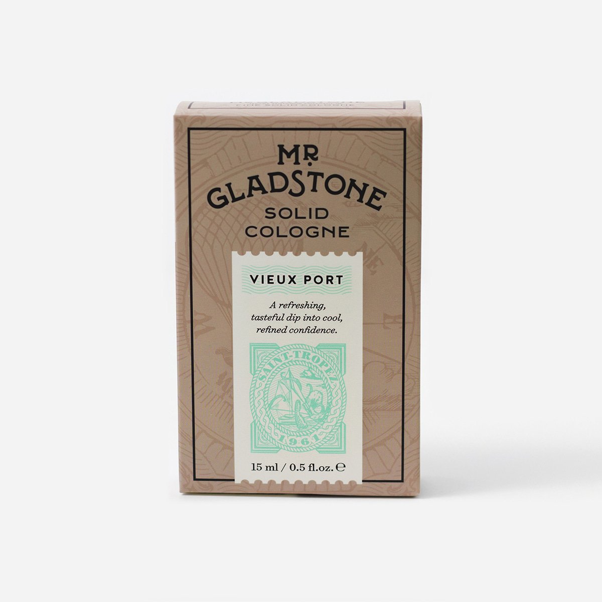 Mr. Gladstone Vieux Port Solid Cologne - Fine Fragrance Reminiscent of 1961 Saint-Tropez (1 Unit)
