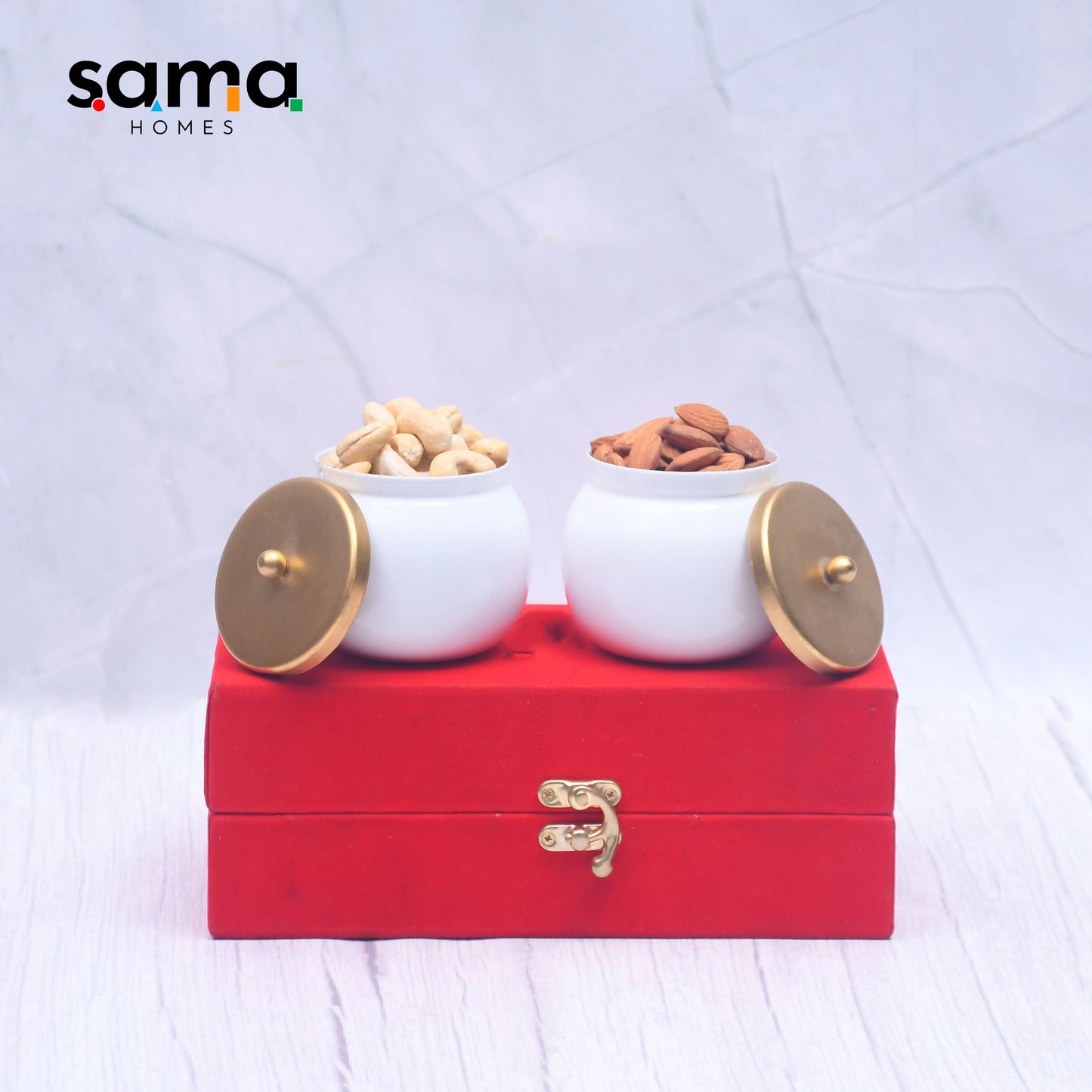 Dry fruits Jar Containers - Royal Gifting Box Pack of 2 and 4 - Sama Homes