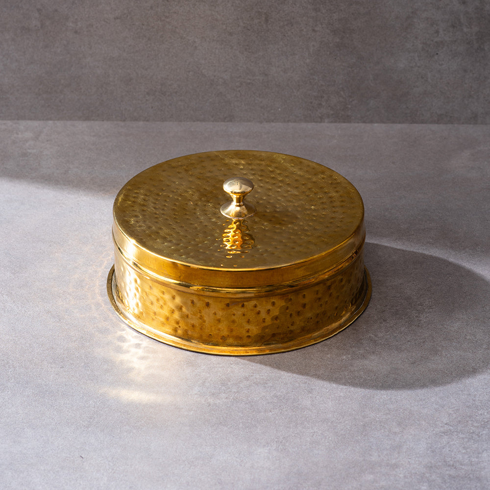 Brass Masala Daani / Spice Box - Sama Homes