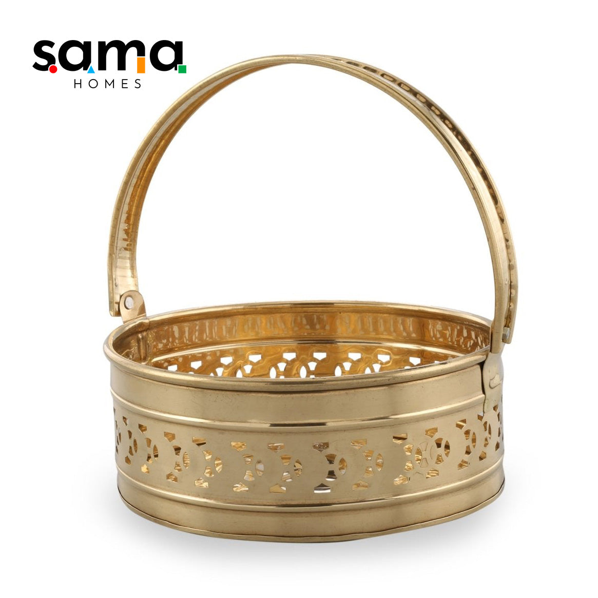 Brass Pooja / Worship Basket - Sama Homes
