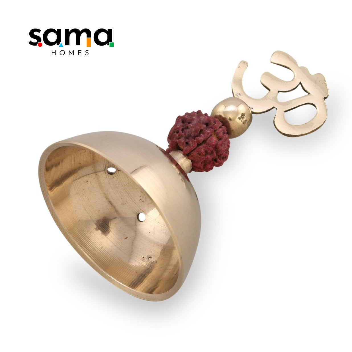 Brass Rudraksh Incense Stick ( Agarbatti ) Holder - Sama Homes