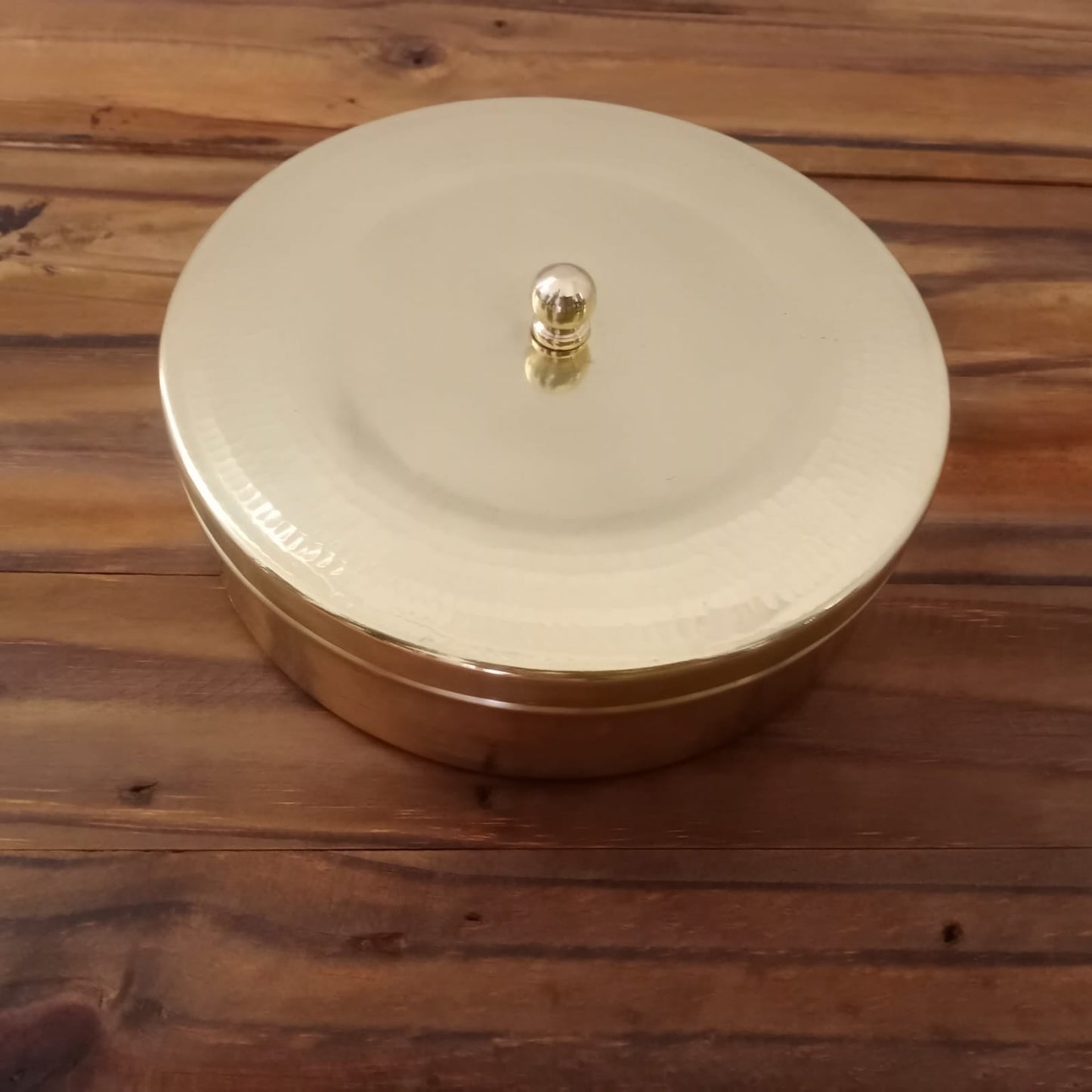 Traditional Brass Spice Box (Masala Dabba- Anjaraipetti) - Sama Homes