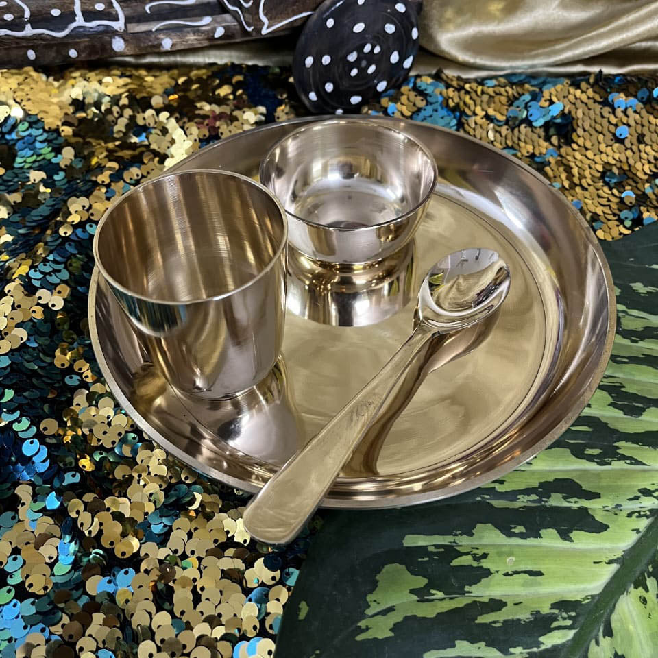Bronze / Kansa Baby Set (Pack of 4) - Sama Homes