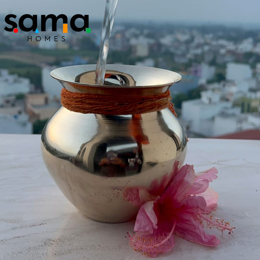 Bronze / Kansa Pooja Pitcher (Kalash / Lota) - Sama Homes