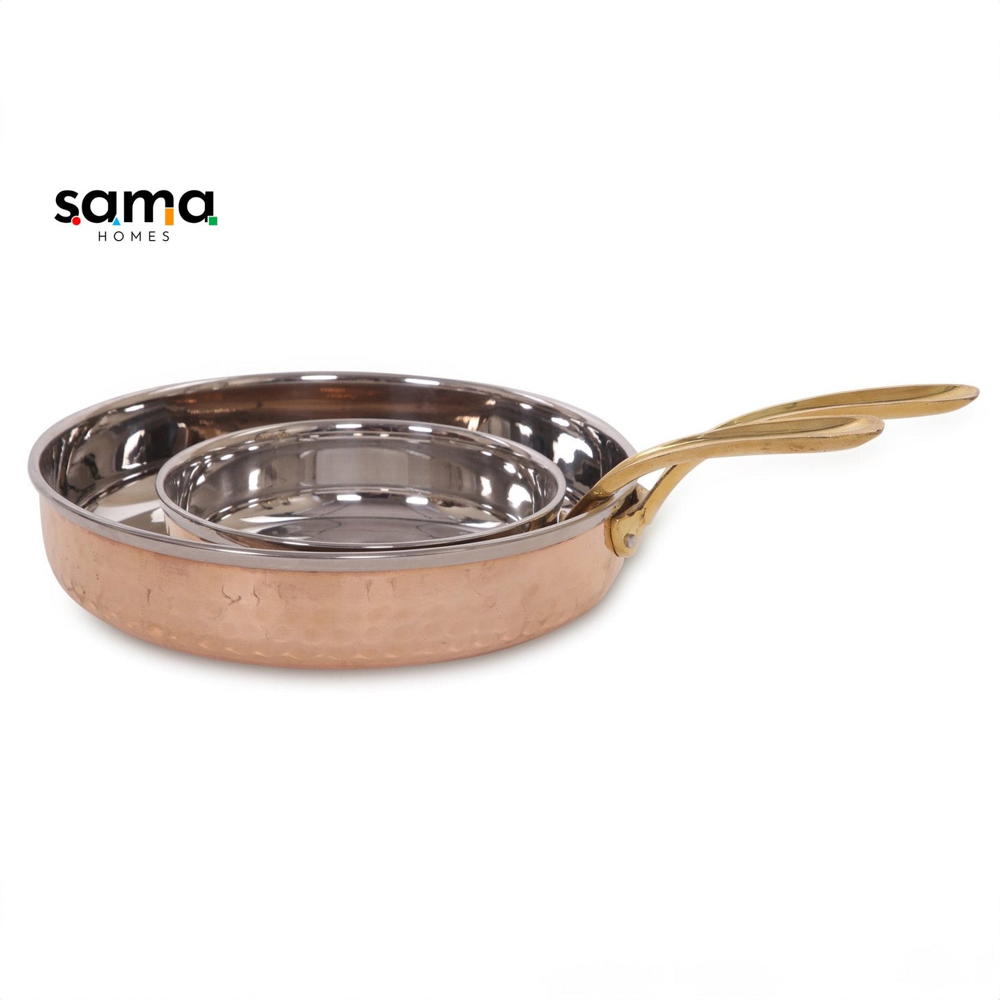 Copper Steel Saucepan - Sama Homes