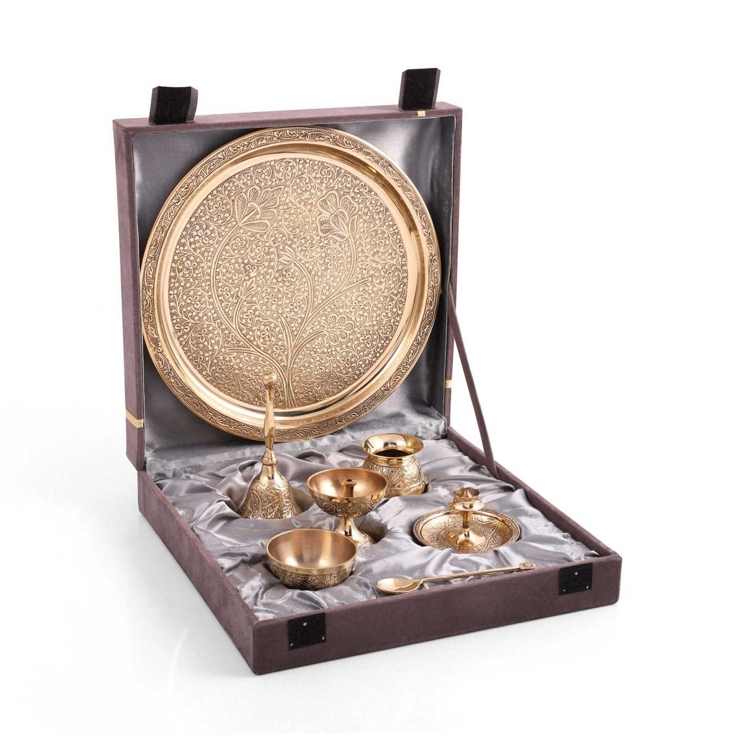 Brass Pooja Set | Religious | Festival | Deepawali - Sama Homes