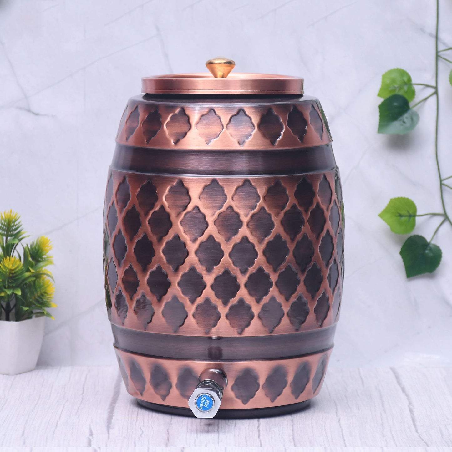Pure Copper Water Dispenser Barrel Kangura Designed Capacity - Sama Homes