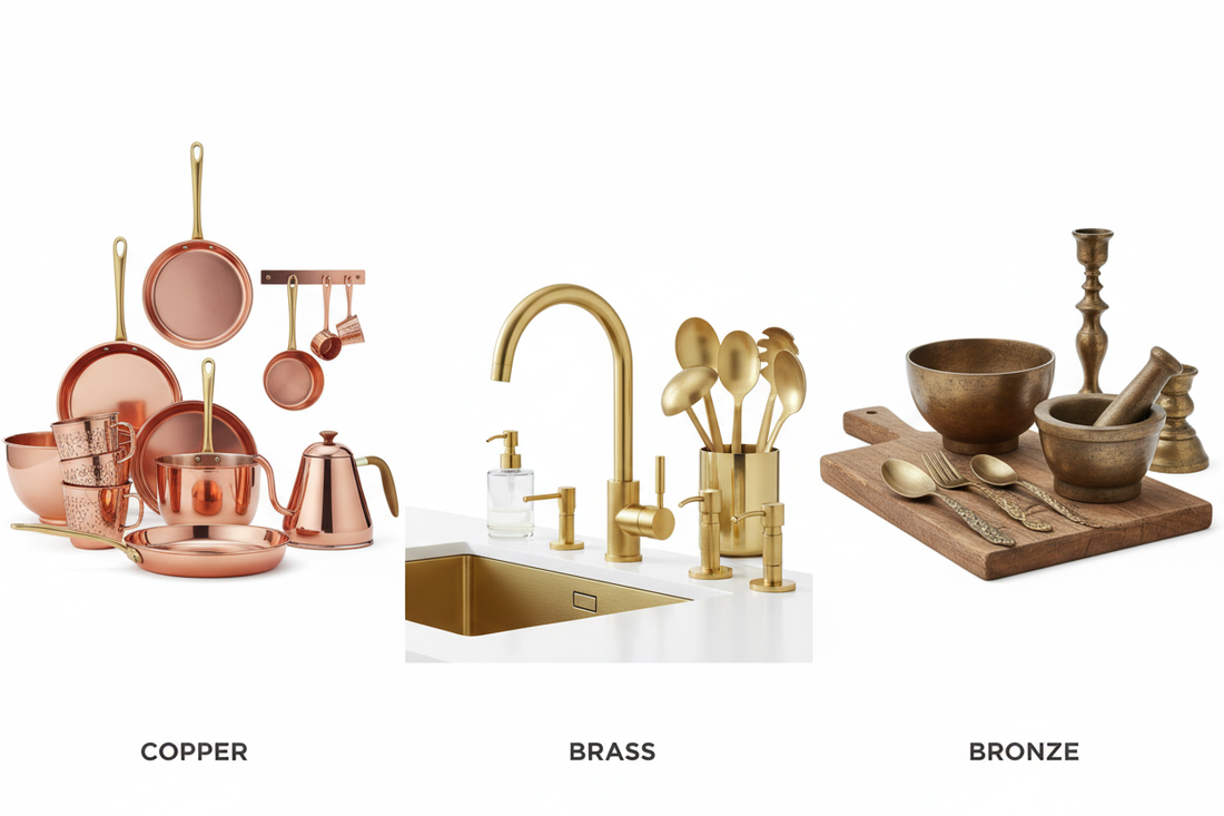 Copper vs Brass vs Bronze: Which Material Is Best for Home and Kitchen?