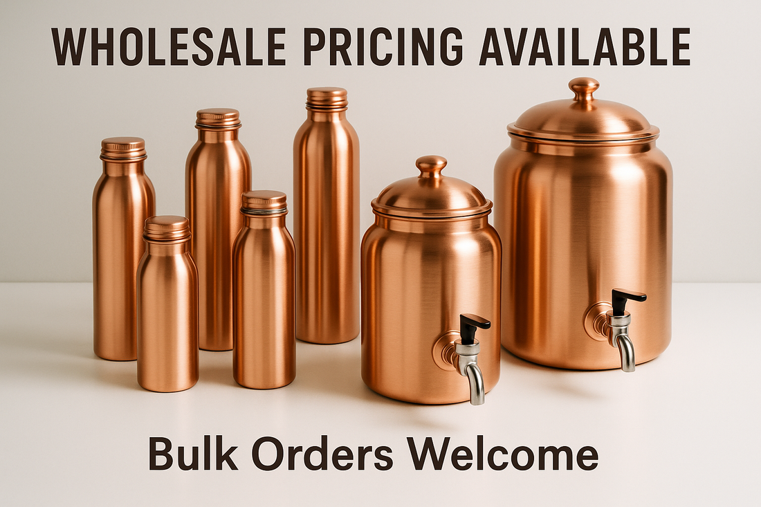 Wholesale Copper and  Brass Products for Spas, Wellness Centers, and Yoga Studios